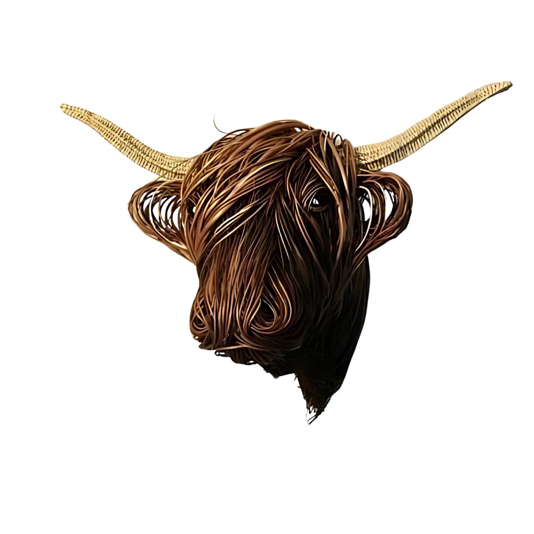 Cow Wall Sculpture
