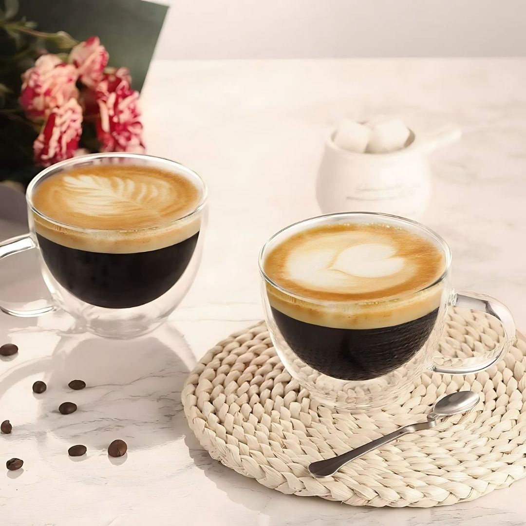 Set of 2 Coffee Cups with Handle