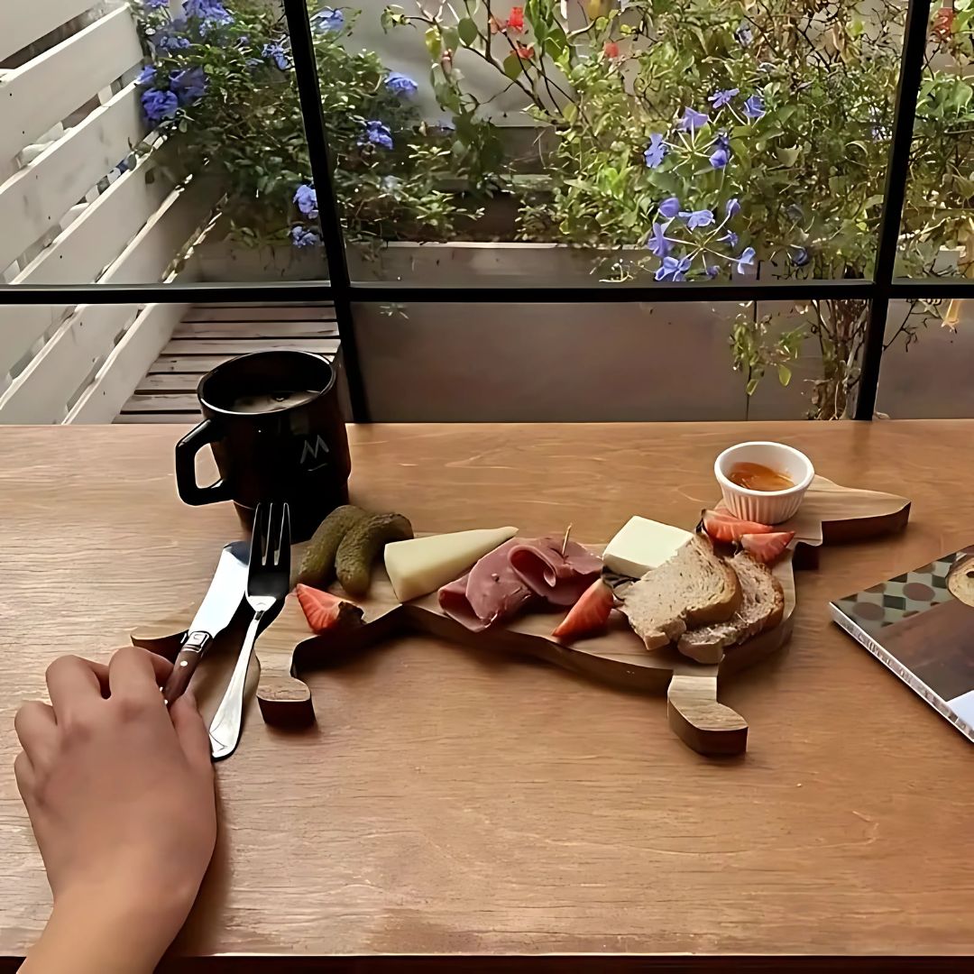 Wood Dachshund Serving Platter