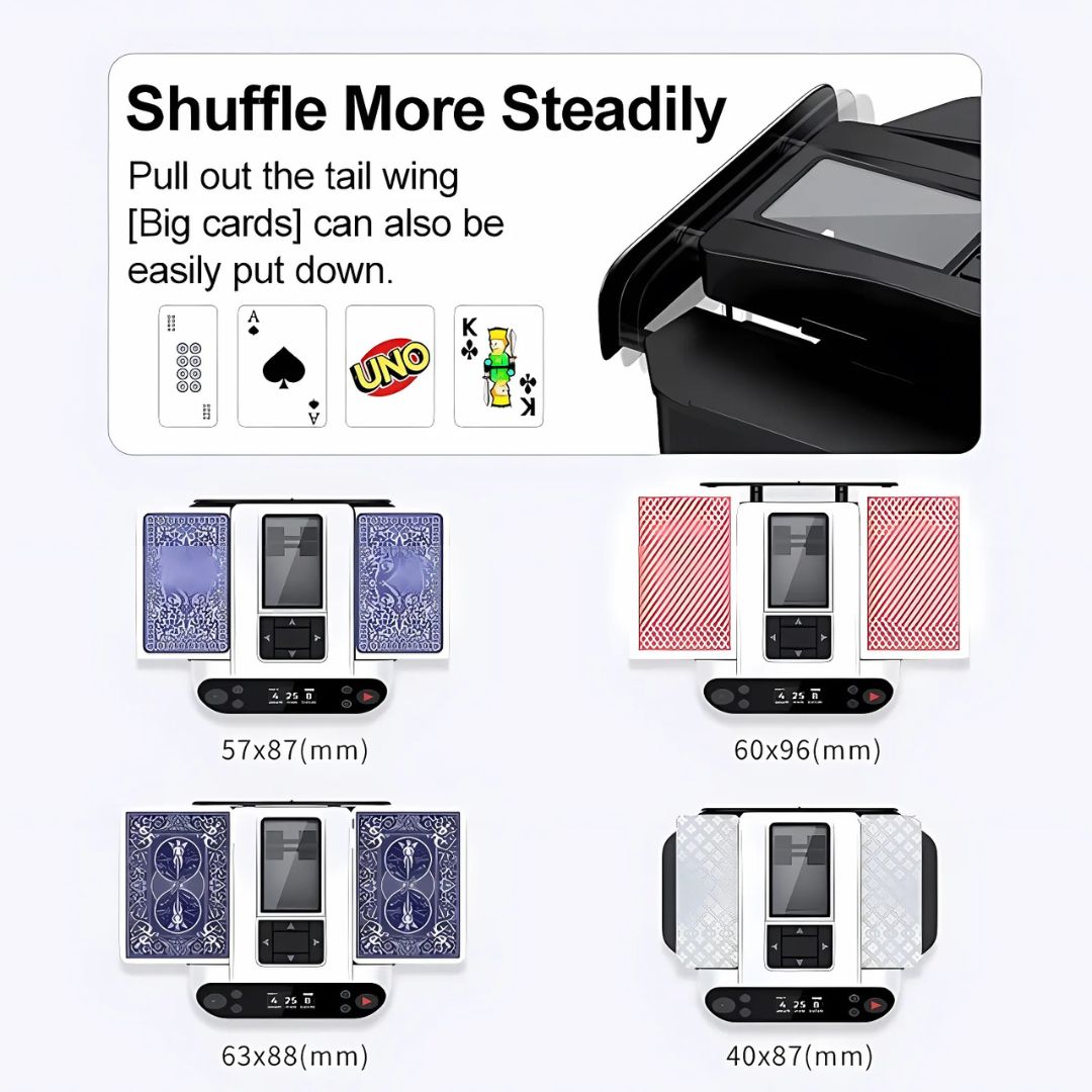 2-in-1 Automatic Card Shuffler & Dealer