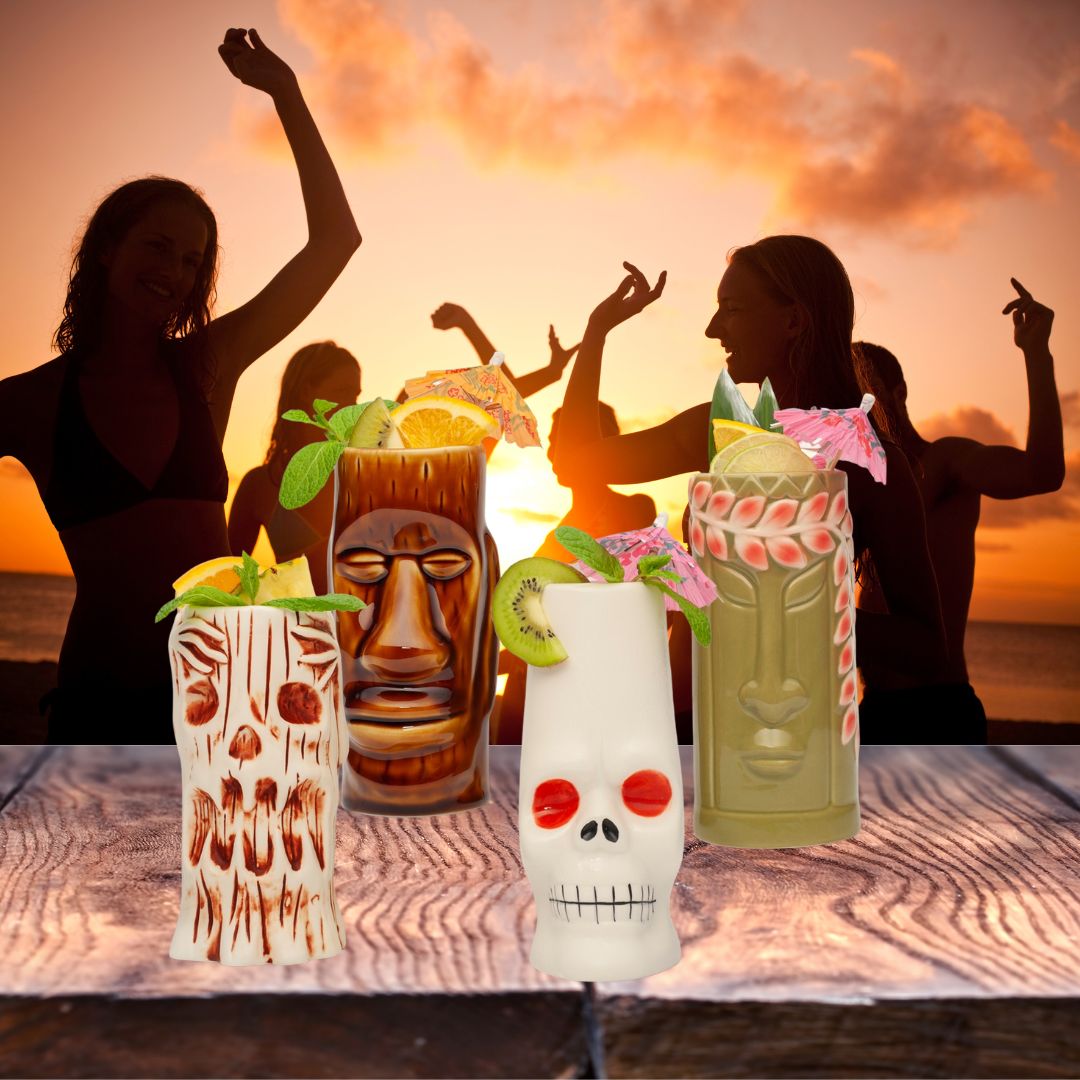 Ceramic Tiki Mugs