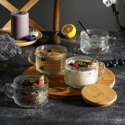 4pcs Set Vintage Coffee Mugs