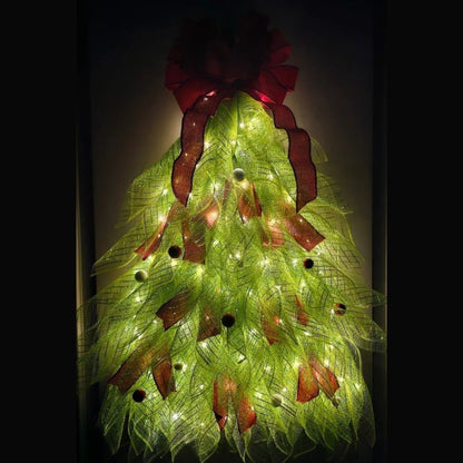 Handmade Christmas Tree Wreath for Front Door