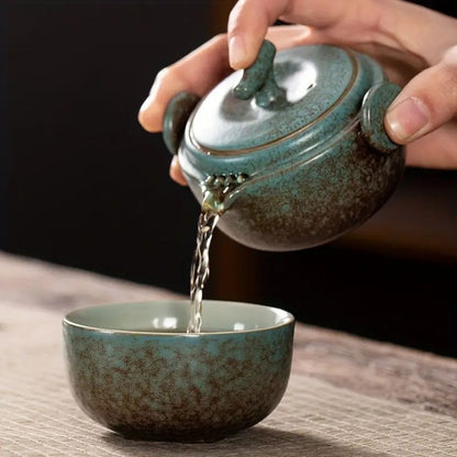 Handmade Ceramic Kung Fu Teapot Set