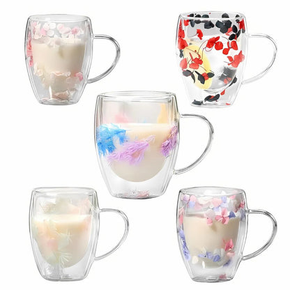 Coffee Mug with Dried Flowers