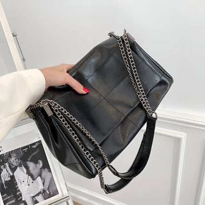 Leather Chain Shoulder Bag