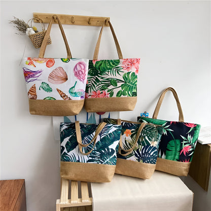 Flower Beach Bag