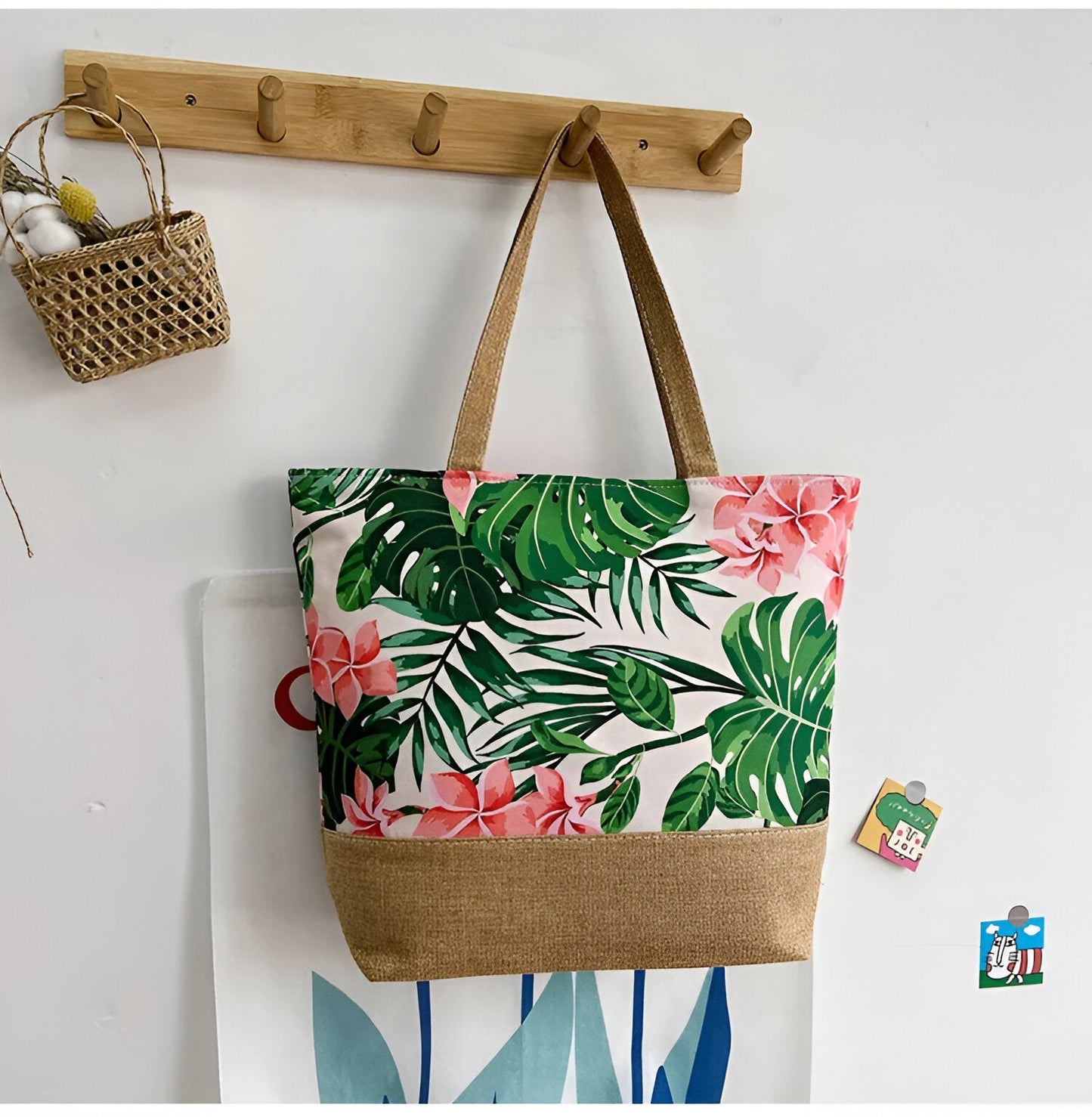 Flower Beach Bag