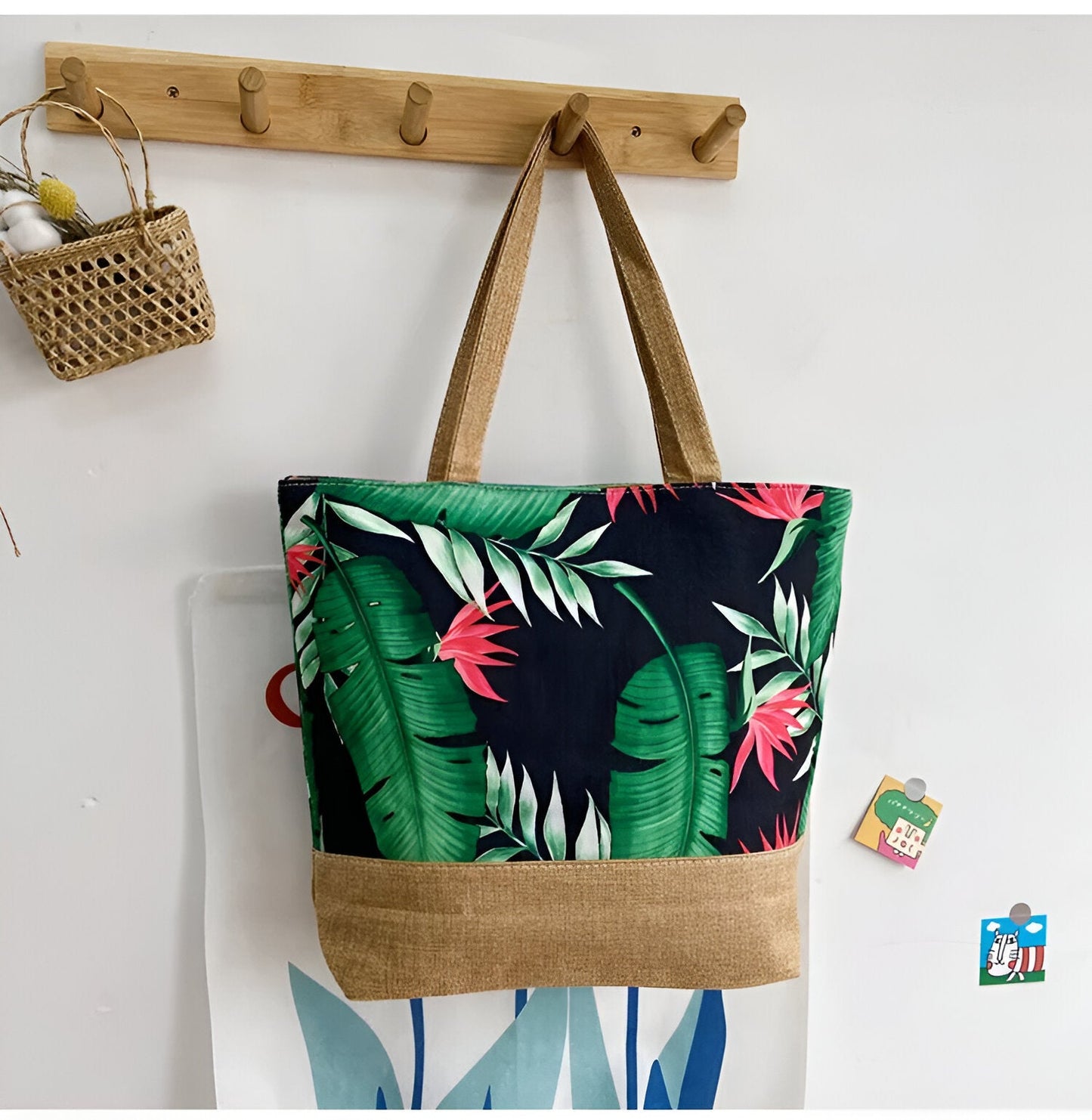 Flower Beach Bag