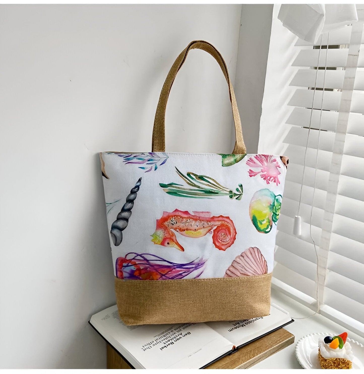 Flower Beach Bag