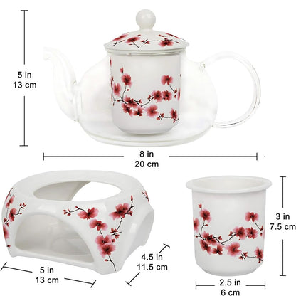 Petite Cherry Blossom Teapot Set