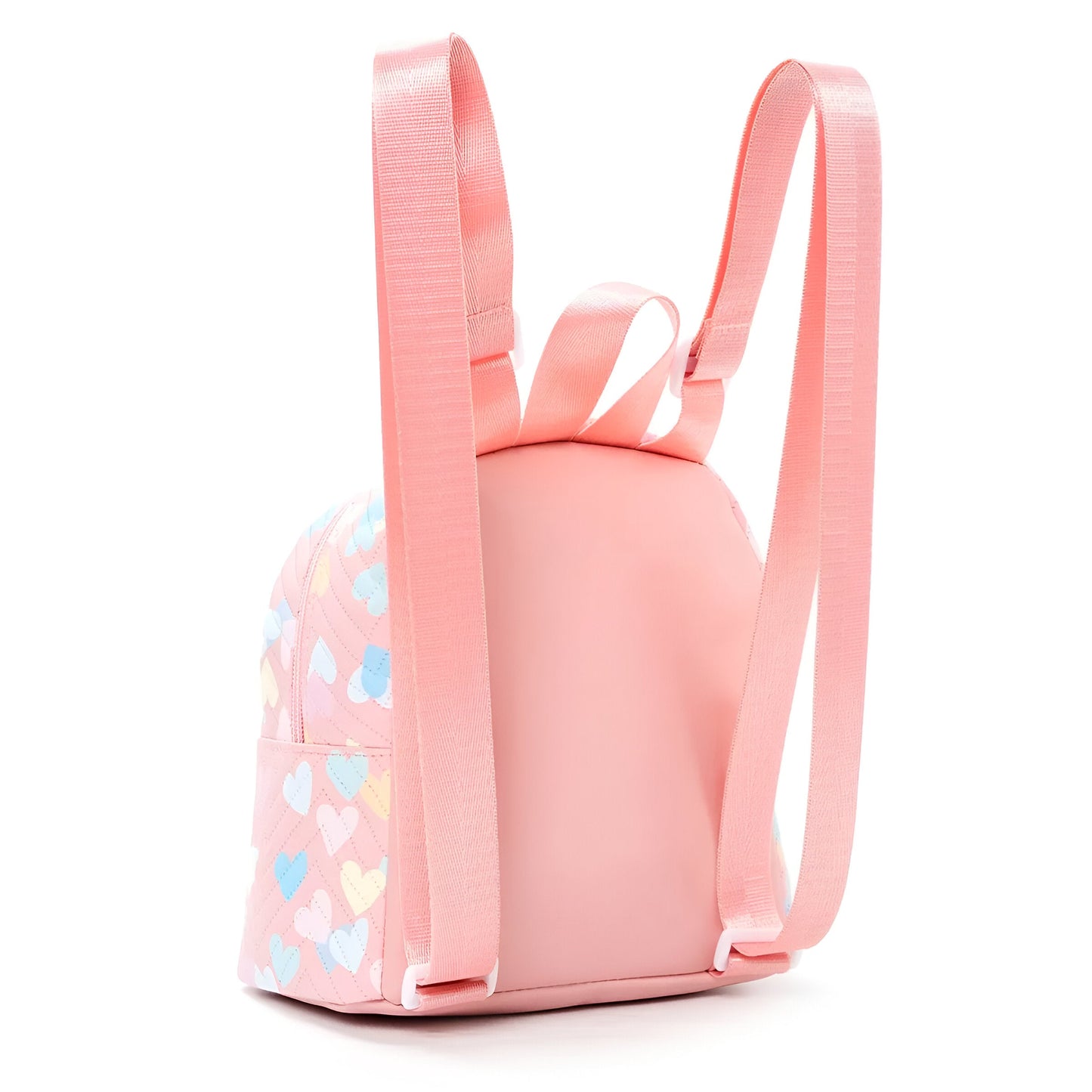 Children's Mini Backpack for Girls, Pink with Hearts