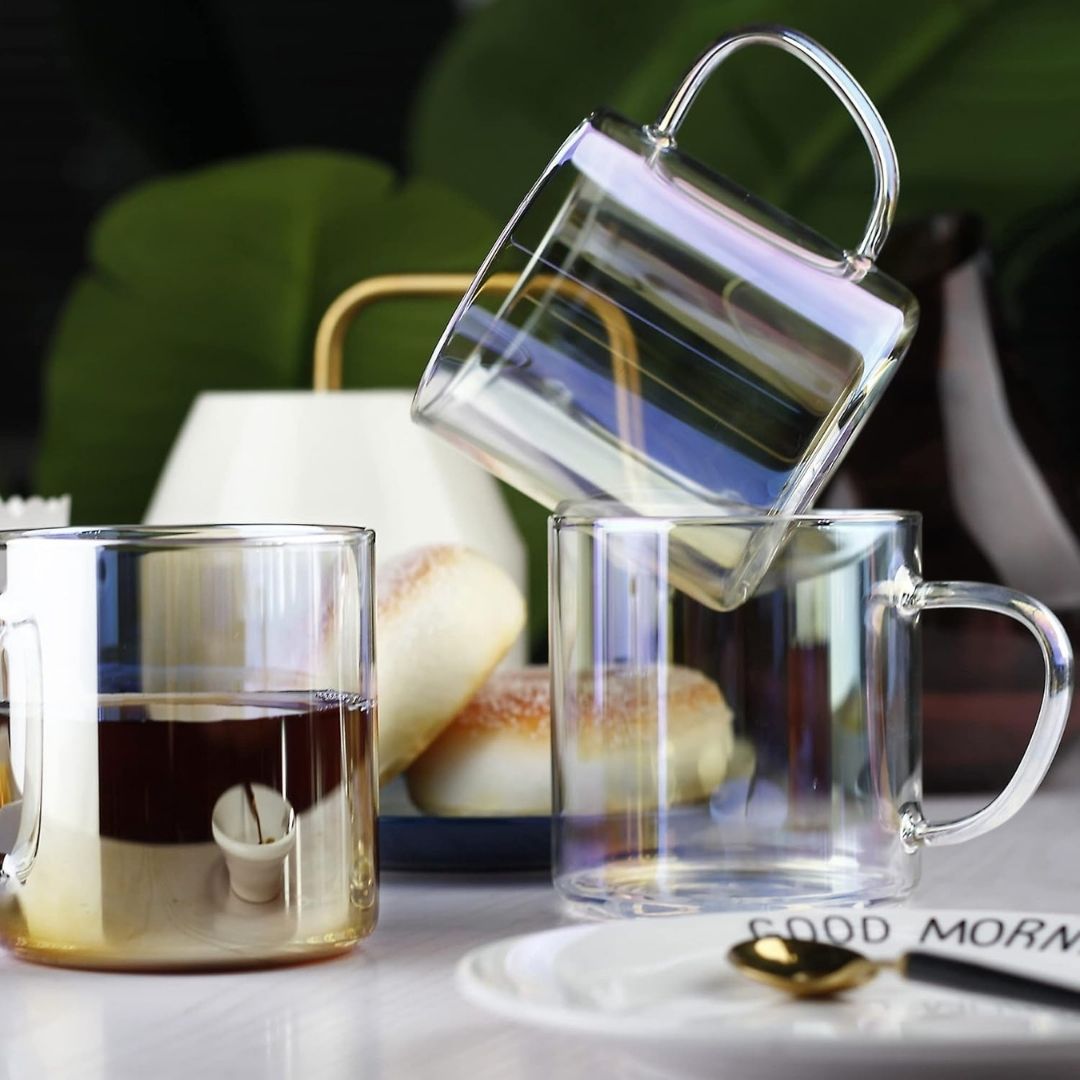 Tea Mug with Anti Scald Handle