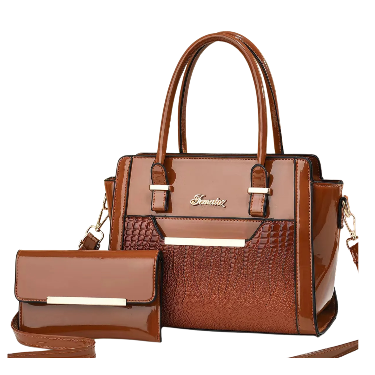 Leather 2-Piece Handbags