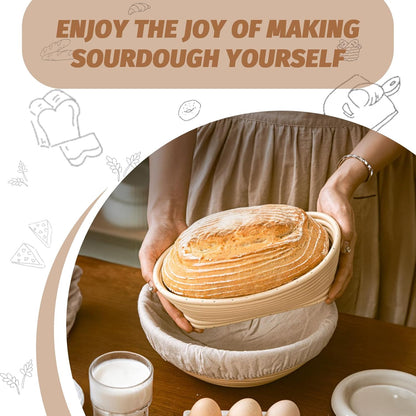Sourdough Proofing Basket Gift Set