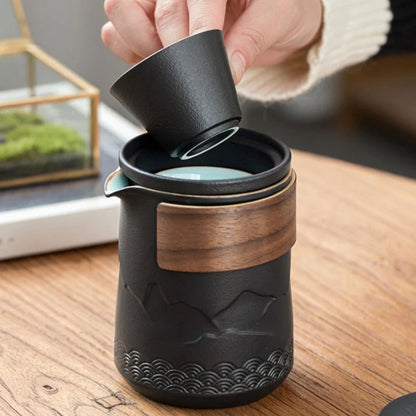 Mountain and Sea Travel Tea Set