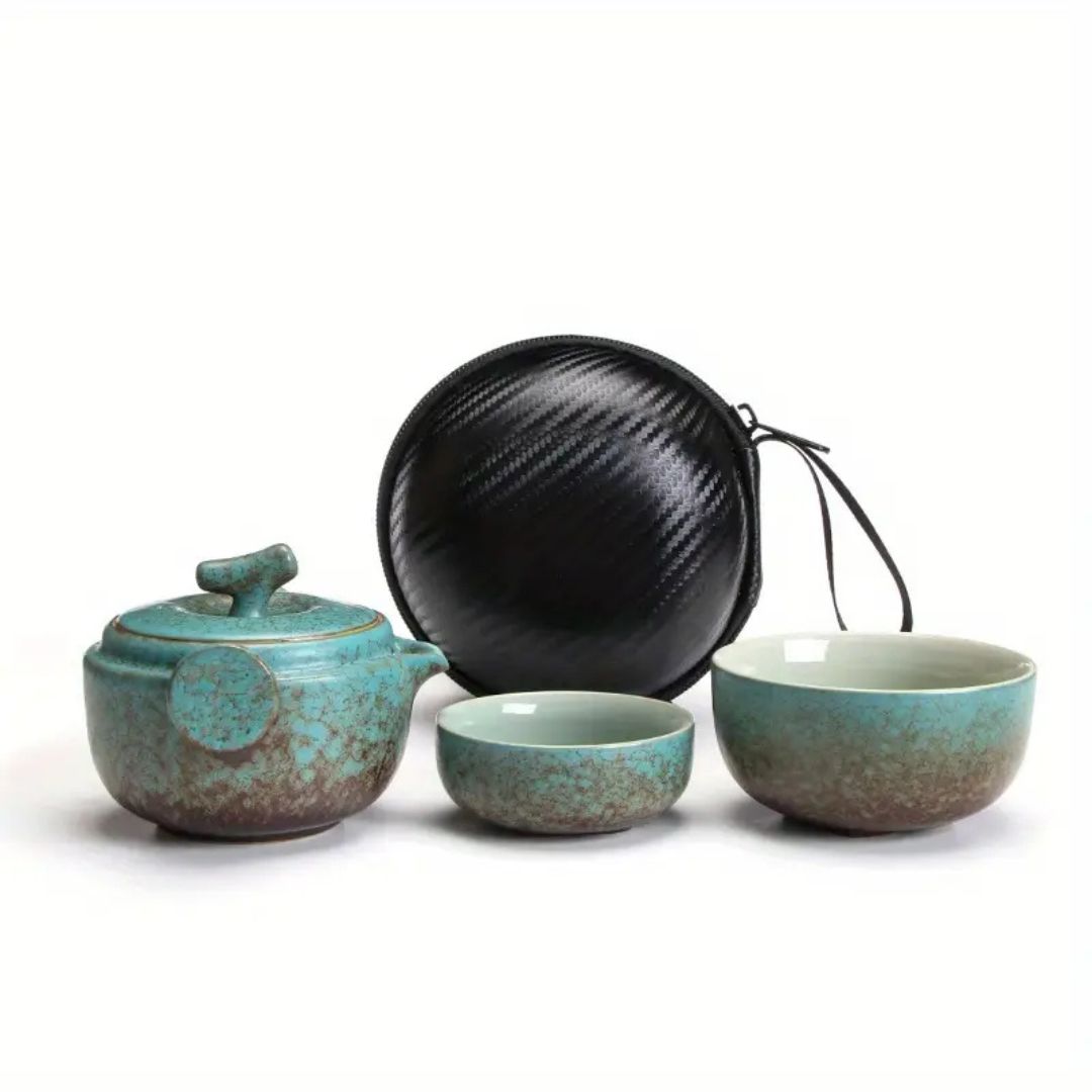 Handmade Ceramic Kung Fu Teapot Set