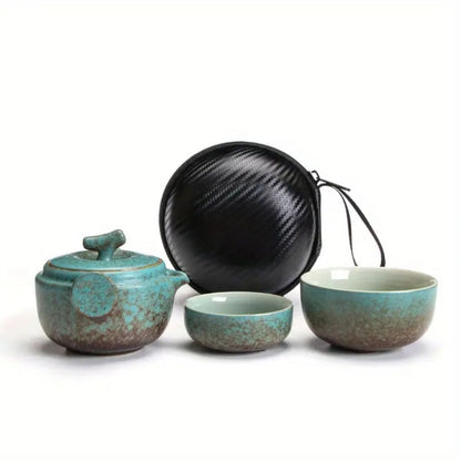 Handmade Ceramic Kung Fu Teapot Set