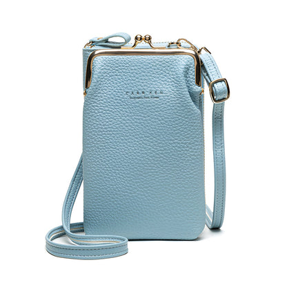 Crystal Leather Shoulder Bag