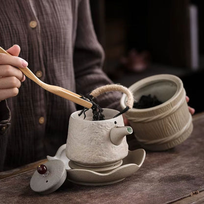 Retro Japanese Kungfu Teapot Ceramic Teapot
