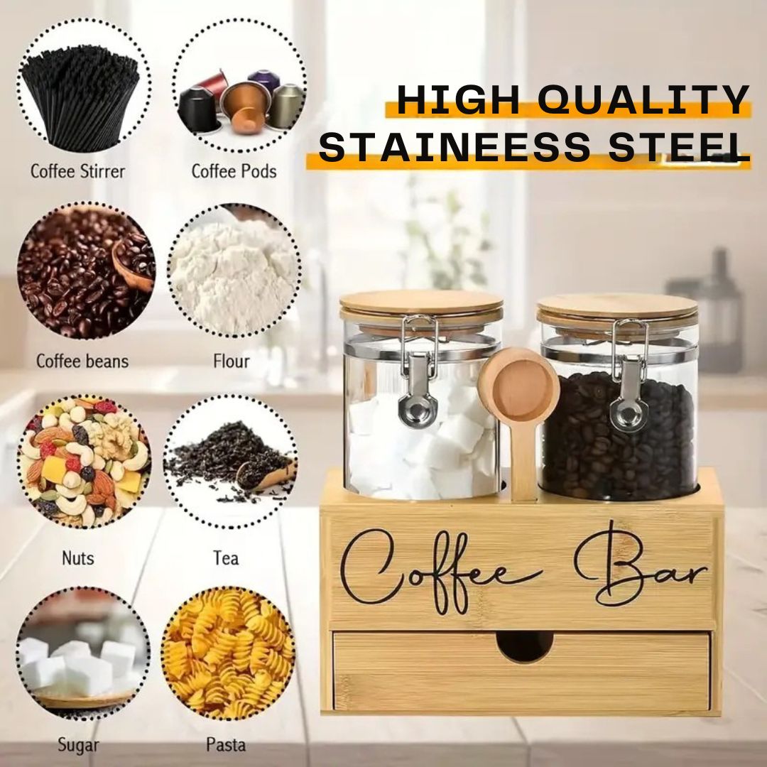 bamboo Coffee Container