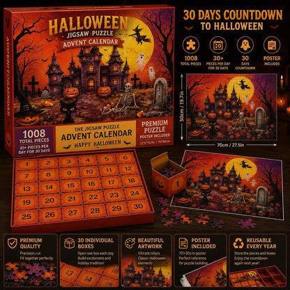 1,008-Piece Haunted Castle Puzzle Advent Calendar