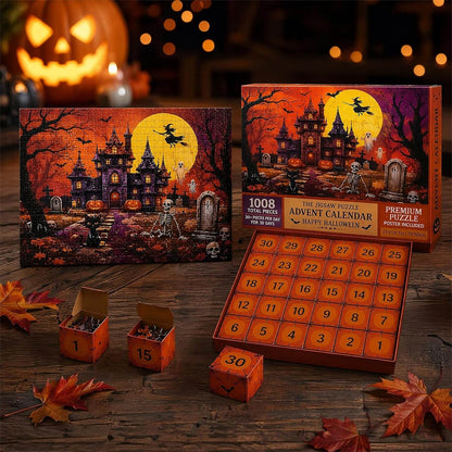 1,008-Piece Haunted Castle Puzzle Advent Calendar