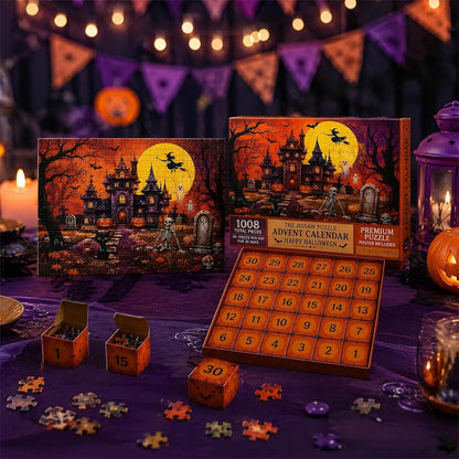 1,008-Piece Haunted Castle Puzzle Advent Calendar