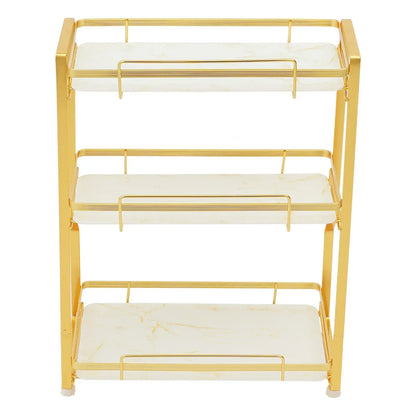 Gold Bathroom Vanity Counter Organizer
