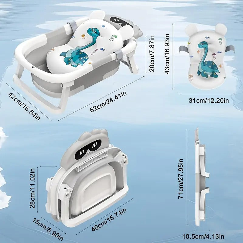 Baby Bathtub Seat with Bath Cushion