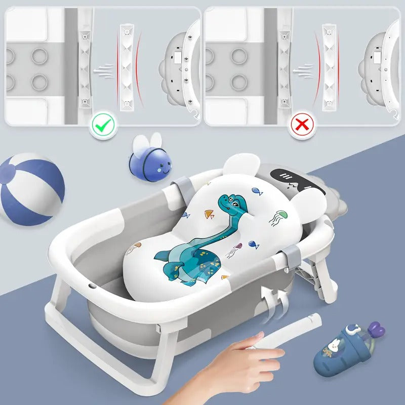 Baby Bathtub Seat with Bath Cushion