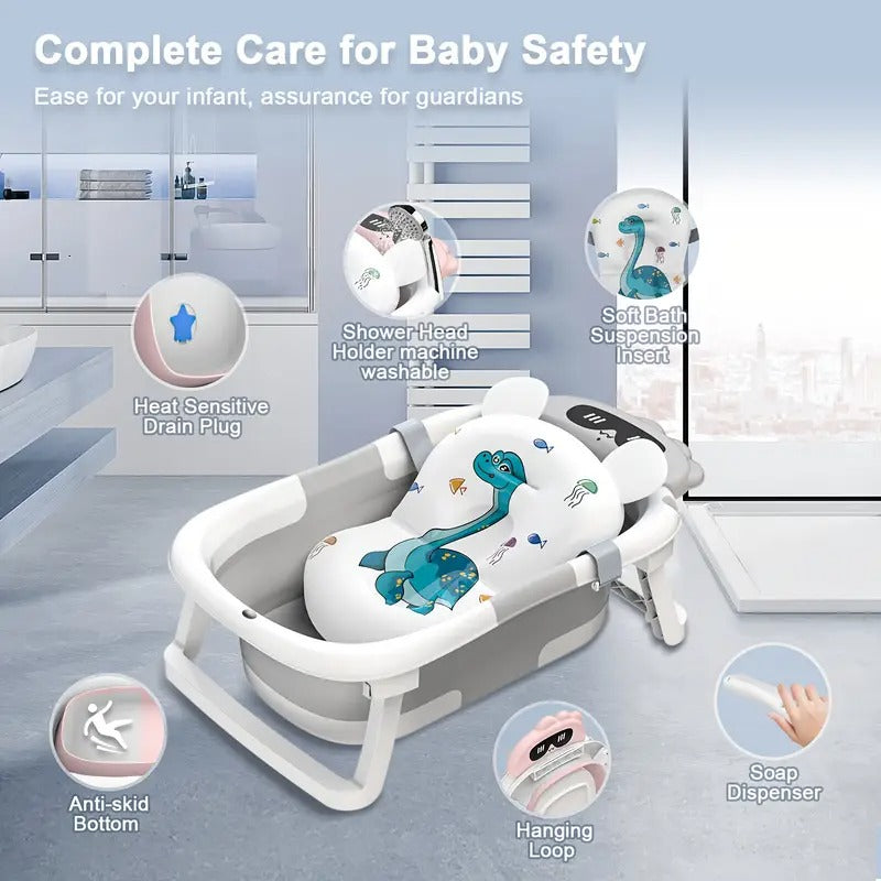 Baby Bathtub Seat with Bath Cushion