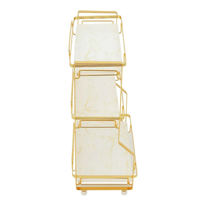 Gold Bathroom Vanity Counter Organizer