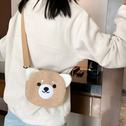 Plush Cat Head Handbag