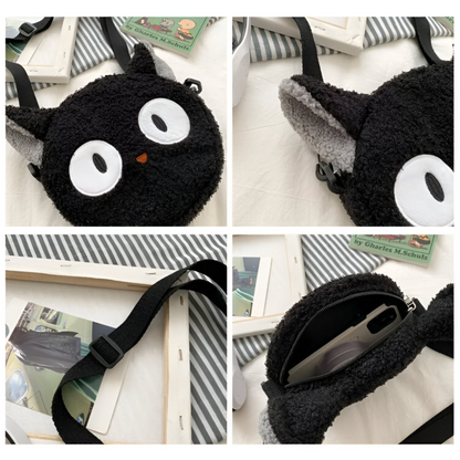 Plush Cat Head Handbag